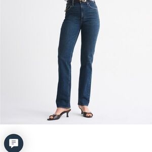 Abercrombie & Fitch Dark Blue Straight Leg Jeans